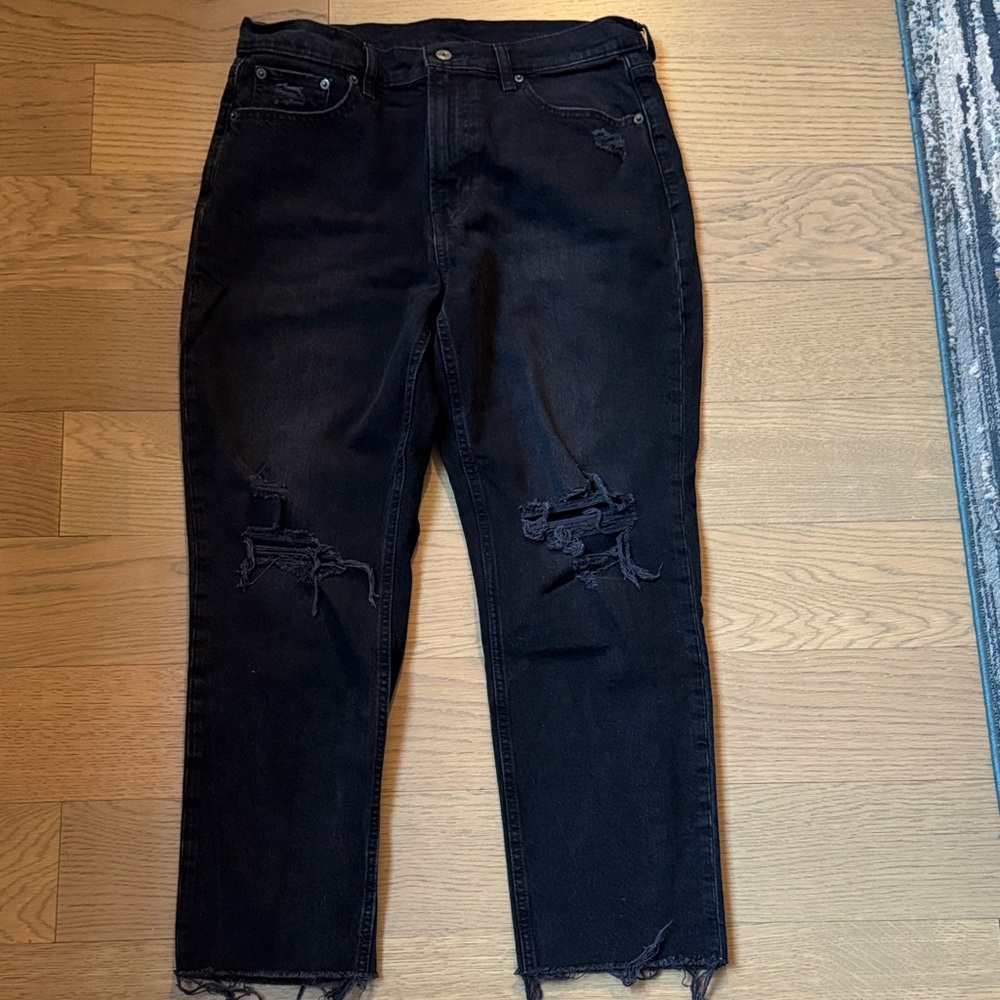 black GAP jeans
